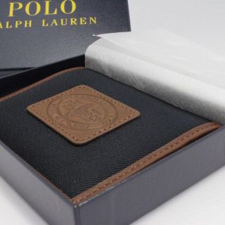 ポロラルフローレン(POLO RALPH LAUREN)のクリスマスプレゼント☆新品箱付き ラルフローレン カード＆パスケース ネイビー(名刺入れ/定期入れ)