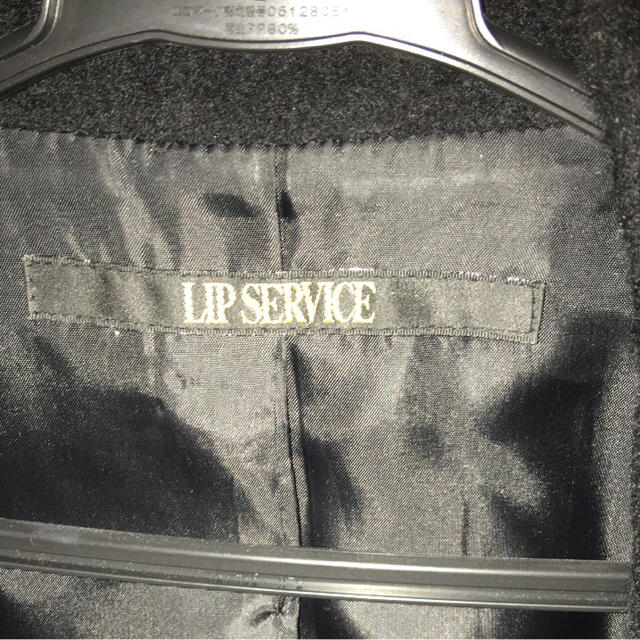 LIP SERVICE(リップサービス)のLIPSERVICE コート❤︎ブラック レディースのジャケット/アウター(ピーコート)の商品写真