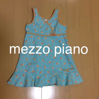 メゾピアノ(mezzo piano)の120㎝♡mezzo piano ワンピ  ジャンパースカート♡(ワンピース)