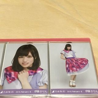 ノギザカフォーティーシックス(乃木坂46)の乃木坂46 2月 ランダム生写真 紅白衣装1 伊藤かりん セミコンプ(女性タレント)