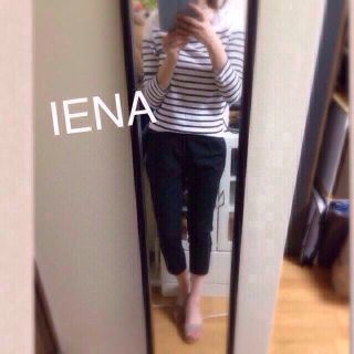 イエナ(IENA)のイエナタックパンツクロップド黒(クロップドパンツ)