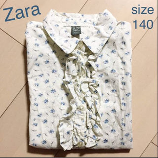 ザラ(ZARA)のZara 花柄フリルシャツ size140★送料無料(その他)