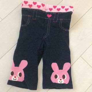 ミキハウス(mikihouse)の美品 ミキハウス デニムレギンス 90 うさこ(パンツ)