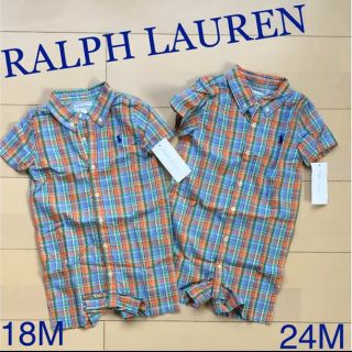 ラルフローレン(Ralph Lauren)の未使用★ラルフローレンロンパース18M★送料無料(カバーオール)