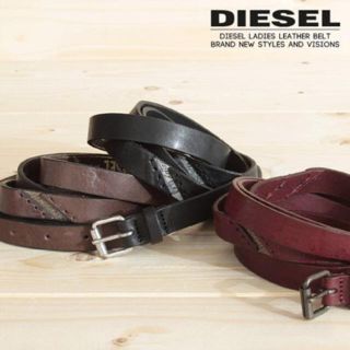 ディーゼル(DIESEL)のルーシーパール様専用　二重巻きベルト　ロング　ブラック(ベルト)