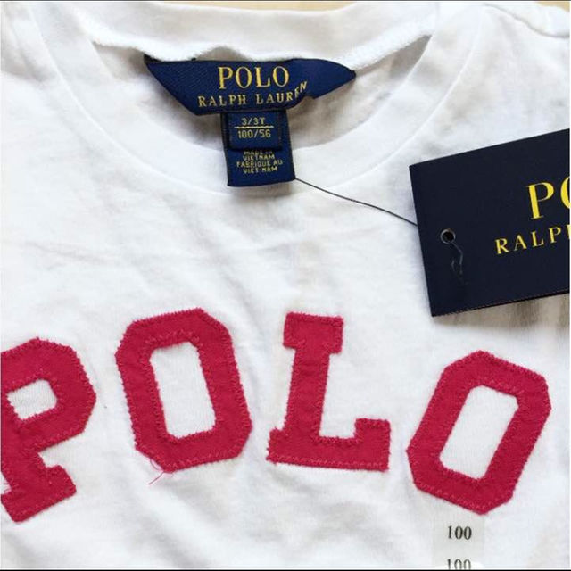 Ralph Lauren(ラルフローレン)の未使用★ラルフローレン 白Tシャツ size6★送料無料 キッズ/ベビー/マタニティのキッズ服男の子用(90cm~)(Tシャツ/カットソー)の商品写真