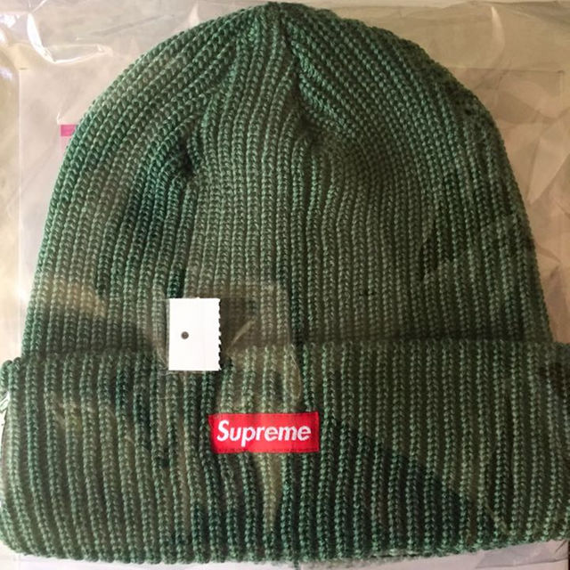 Supreme(シュプリーム)の値下げ supreme beanie green  ニット帽 メンズの帽子(その他)の商品写真