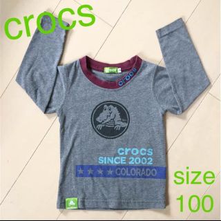 クロックス(crocs)のクロックス ロンT グレーsize100★送料無料(Tシャツ/カットソー)