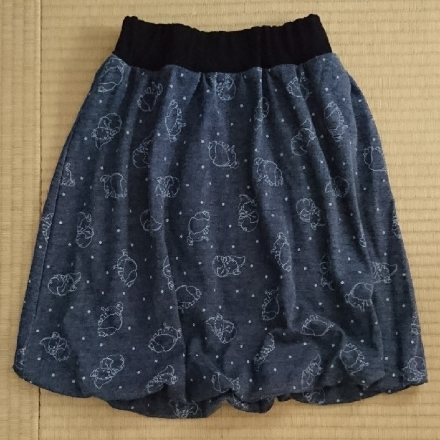 FELISSIMO(フェリシモ)のフェリシモ  ダンボ柄  デニム風 スカート  裾バルーン レディースのスカート(ミニスカート)の商品写真