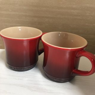 ルクルーゼ(LE CREUSET)のル・クルーゼ マグカップ SS チェリーレッド(グラス/カップ)