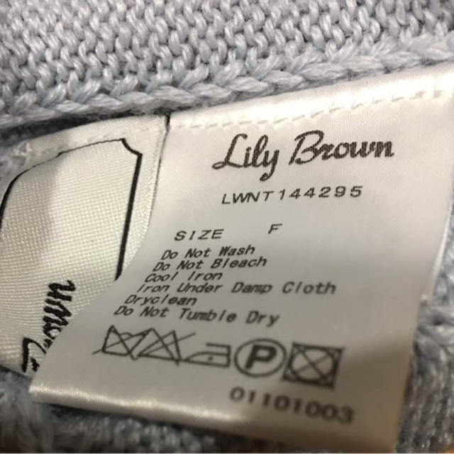 Lily Brown(リリーブラウン)のリリーブラウン ショート丈チュールニット レディースのトップス(ニット/セーター)の商品写真