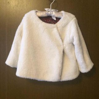 ベビーギャップ(babyGAP)の美品☆babyGap☆リバーシブル ふわふわアウター(カーディガン/ボレロ)