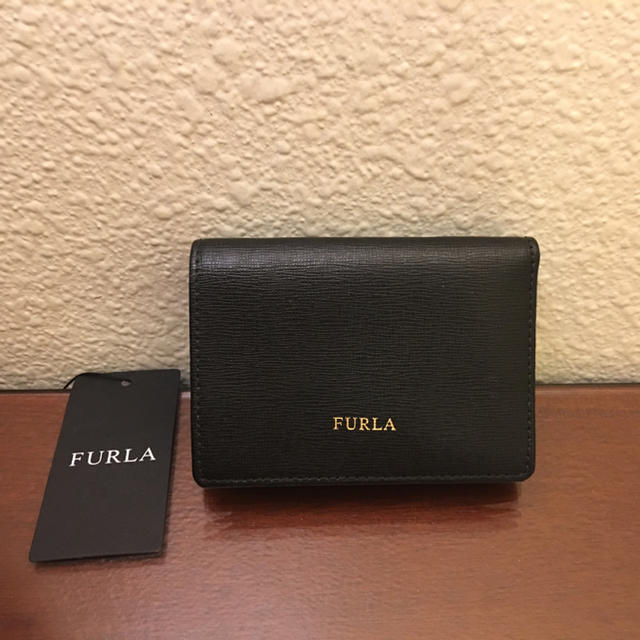 Furla(フルラ)のフルラ 三つ折り財布 ミニ 黒 レディースのファッション小物(財布)の商品写真