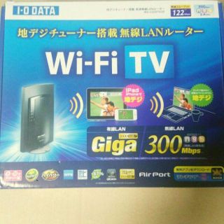 アイオーデータ(IODATA)の【新品 未開封】I-O DATA テレビチューナー搭載 無線LANルーター(PC周辺機器)