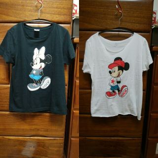 ディズニー(Disney)のAYAさま ミッキー ミニー Tシャツ(Tシャツ(半袖/袖なし))