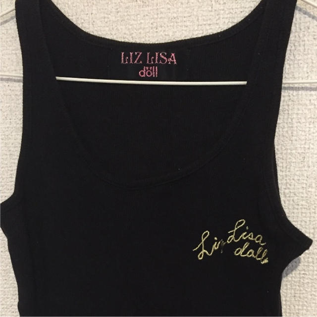 LIZ LISA doll(リズリサドール)のLIZLISAdollリズリサタンクトップ黒ブラックSM レディースのトップス(タンクトップ)の商品写真