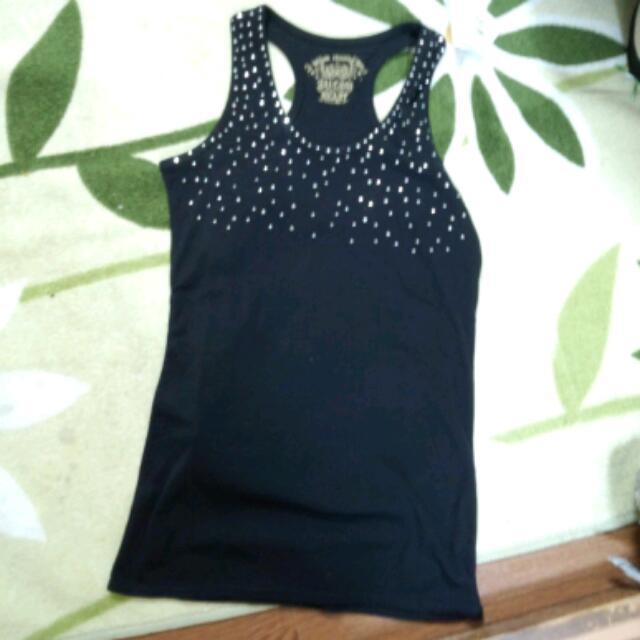未使用！！黒のノースリーブ☆ レディースのトップス(Tシャツ(半袖/袖なし))の商品写真