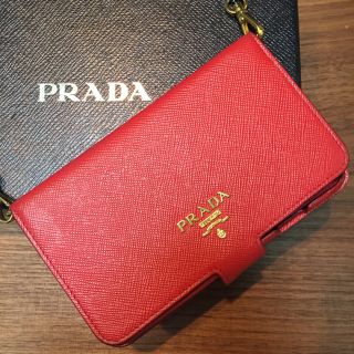 プラダ(PRADA)の【はるひママ様専用】IPHONE6ケース PRADA赤色 (iPhoneケース)