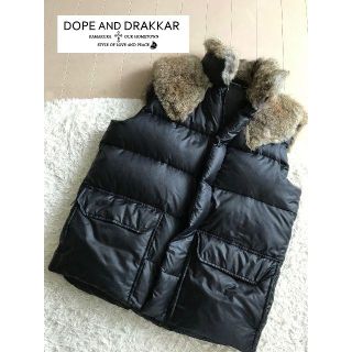 ユナイテッドアローズ(UNITED ARROWS)の❗️❗️定価3〜4万◆DOPE&DRAKKAR◆上質ラビットファー付ダウンベスト(ダウンベスト)