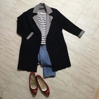 ザラ(ZARA)の【ZARA ザラ】コーディガン ネイビー サイズS(カーディガン)