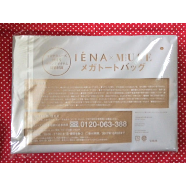 IENA(イエナ)のIENA オトナミューズ 付録 レディースのバッグ(トートバッグ)の商品写真