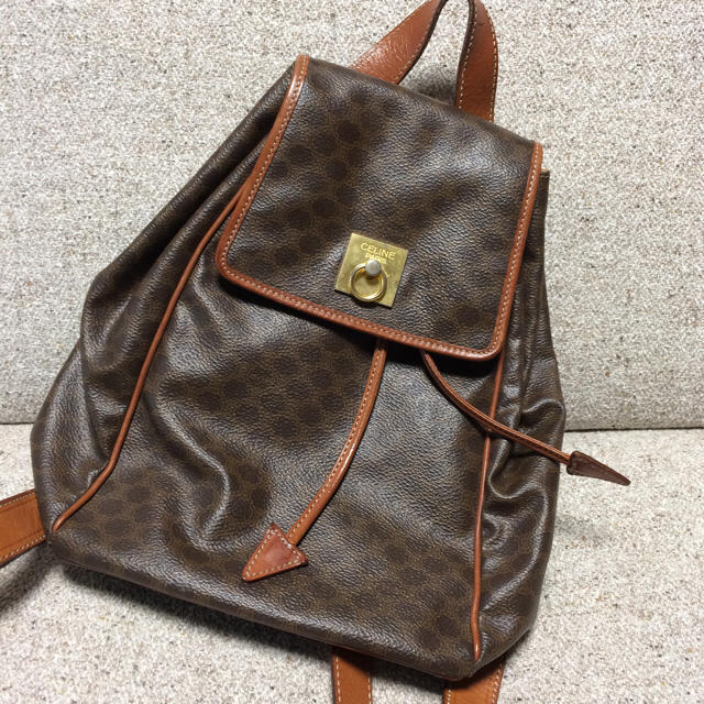 celine - セリーヌ マカダム柄 リュック ブラウン CELINEの通販 by み