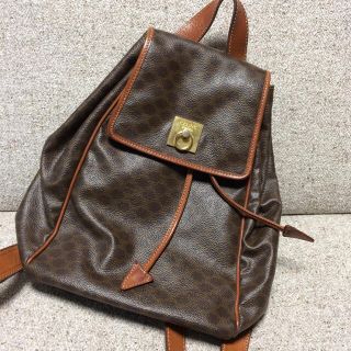 セリーヌ(celine)のセリーヌ マカダム柄 リュック ブラウン CELINE(リュック/バックパック)