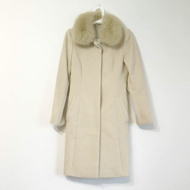 RU(アールユー)のru  アンゴラ混コート(10/18クリーニング済み) レディースのジャケット/アウター(ロングコート)の商品写真