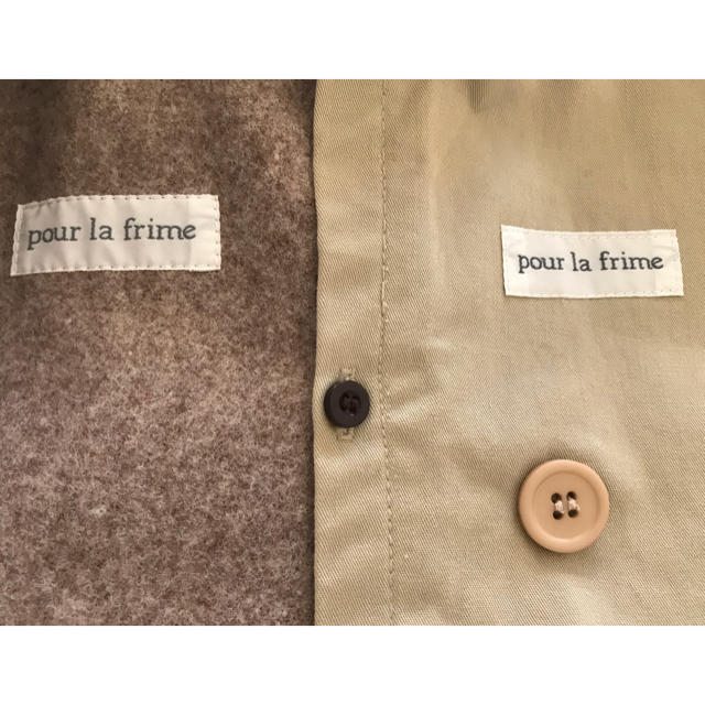 pour la frime(プーラフリーム)のmone様専用★pour la grime トレンチコート  レディースのジャケット/アウター(トレンチコート)の商品写真