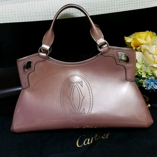 カルティエ(Cartier)の♡本日限定値下げ♡Cartier カルティエ マルチェロ エナメルバッグです。(ハンドバッグ)