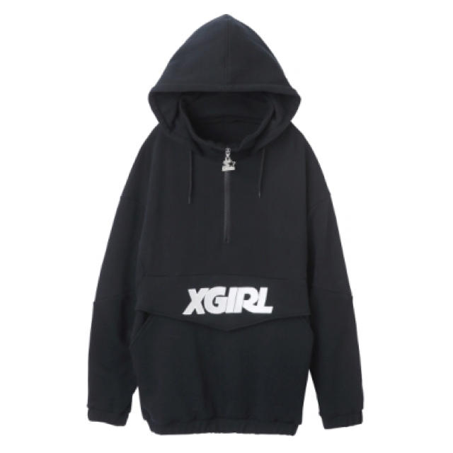 X-girl  STARTER BLACK LABEL ハーフジップ パーカー