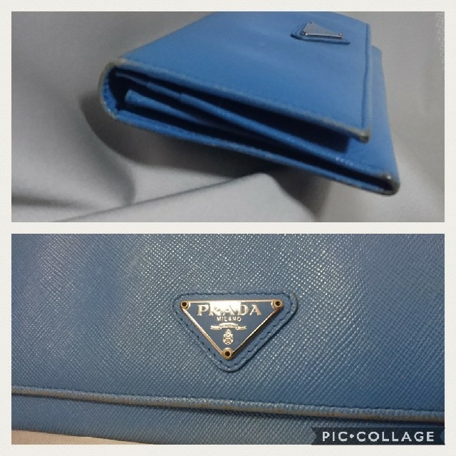 PRADA(プラダ)のsayaka様専用❤️PRADA サフィアーノ ブルーレザー 長財布❤️ レディースのファッション小物(財布)の商品写真