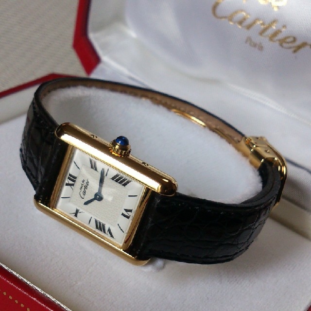 Cartier カルティエ マストタンク ヴェルメイユ 1613 稼働品