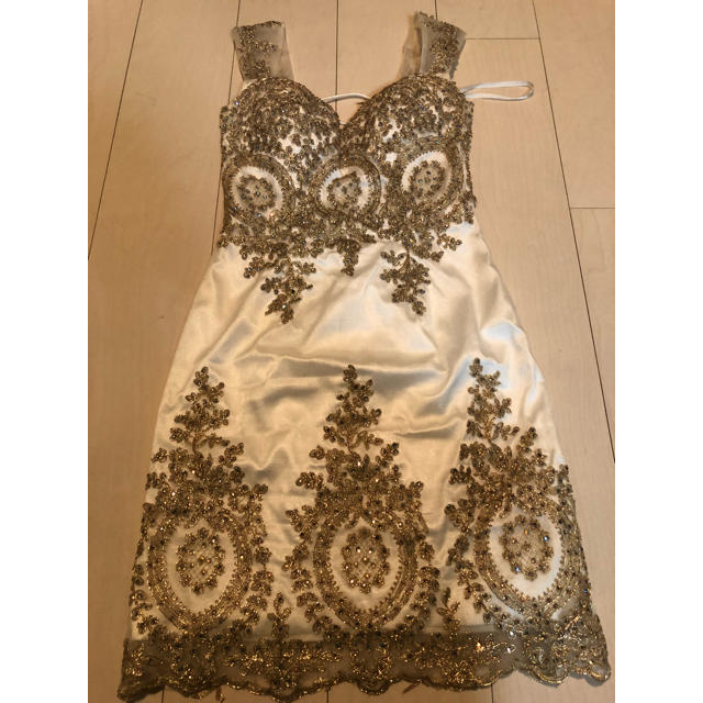 刺繍 キャバ ミニドレス  レディースのフォーマル/ドレス(ナイトドレス)の商品写真