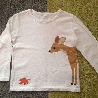 ムジルシリョウヒン(MUJI (無印良品))の無印プリントTシャツ 110㎝(Tシャツ/カットソー)