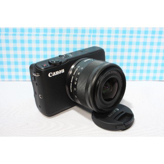 Canon(キヤノン)のダイヤモンド様専用❤️WiFi機能❤️Canon EOS M10 レンズキット黒 スマホ/家電/カメラのカメラ(ミラーレス一眼)の商品写真