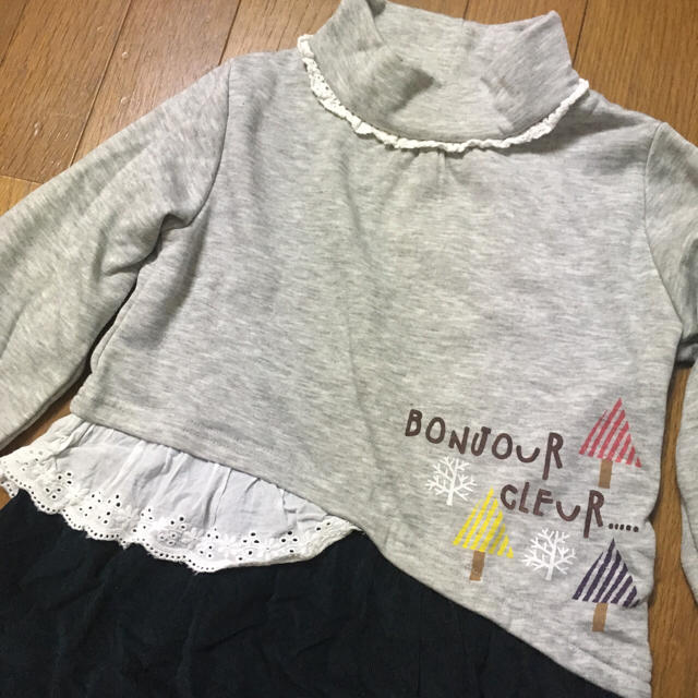 Birthdayトレーナー風チュニック キッズ/ベビー/マタニティのキッズ服女の子用(90cm~)(その他)の商品写真