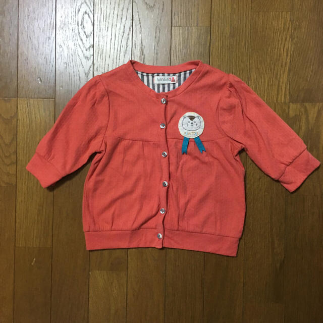 futafuta(フタフタ)のBirthday5分袖カーデ キッズ/ベビー/マタニティのキッズ服女の子用(90cm~)(カーディガン)の商品写真