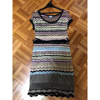 ミッソーニ(MISSONI)の【アリスローズ様専用】新品同様！ミッソーニ ワンピース(ひざ丈ワンピース)