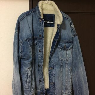 ZARA クラッシュドデニムボアジャケット