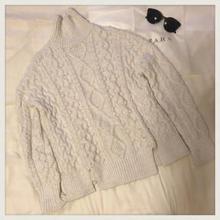 ザラ(ZARA)のゆき様専用！ZARA ケーブル編みニット ハイネックknit 肉厚ゆるニット(ニット/セーター)