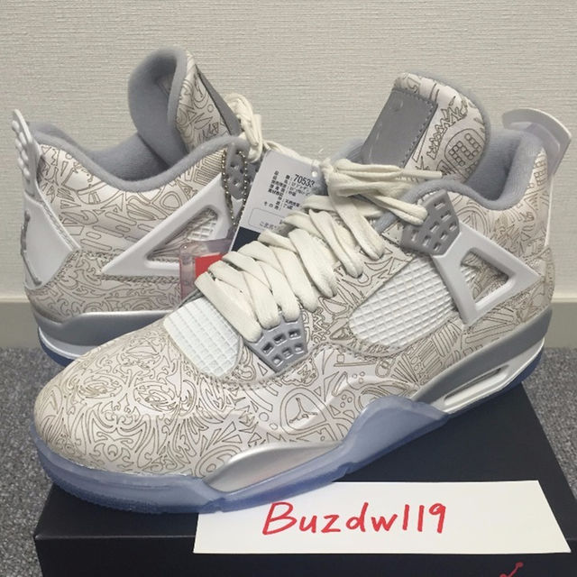 NIKE(ナイキ)のレア顔柄付 国内正規 Nike Air Jordan 4 retro Laser メンズの靴/シューズ(スニーカー)の商品写真