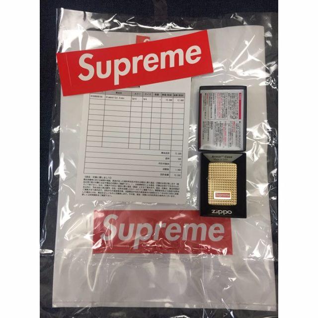 Supreme(シュプリーム)のSupreme zippo diamond cut 金 メンズのファッション小物(タバコグッズ)の商品写真