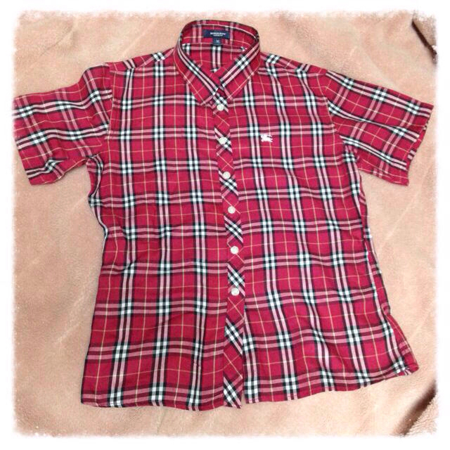 BURBERRY - バーバリー♥︎人気の赤チェックシャツ半袖の通販 by La