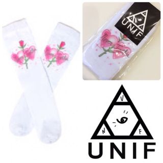 正規品◉完売品 UNIF ローズ ソックス レディース 靴下 最安値(その他)