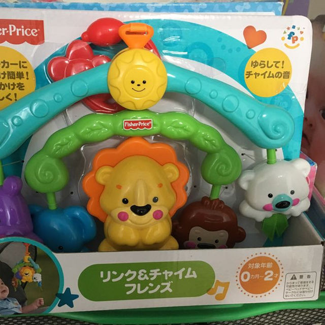 Fisher-Price(フィッシャープライス)のフィッシャープライスリング&チャイムフレンズメリー新品 キッズ/ベビー/マタニティのおもちゃ(ベビージム)の商品写真