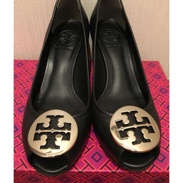 Tory Burch(トリーバーチ)のトリーバーチ♡オープントゥパンプス レディースの靴/シューズ(ハイヒール/パンプス)の商品写真