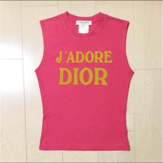 クリスチャンディオール(Christian Dior)の美品★クリスチャンディオール ノースリーブ/タンクトップ 38(Tシャツ(半袖/袖なし))