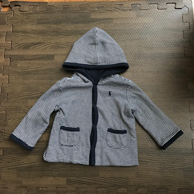 POLO RALPH LAUREN(ポロラルフローレン)のポロ ラルフローレン リバーシブルパーカー 靴下 キッズ/ベビー/マタニティのベビー服(~85cm)(カーディガン/ボレロ)の商品写真