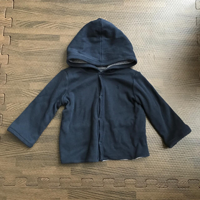 POLO RALPH LAUREN(ポロラルフローレン)のポロ ラルフローレン リバーシブルパーカー 靴下 キッズ/ベビー/マタニティのベビー服(~85cm)(カーディガン/ボレロ)の商品写真